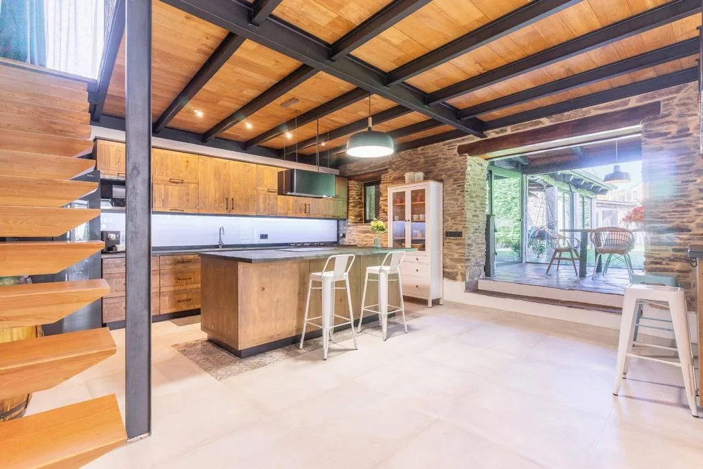 Cuisine - Restored Chalet with River Walk Access in Lugo