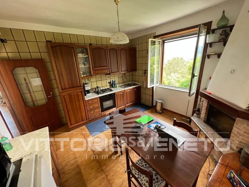 Köök - Apartment with Sea View in Laureana Cilento