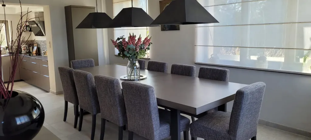 Salle à manger - Villa rénovée avec bureau à Kraainem