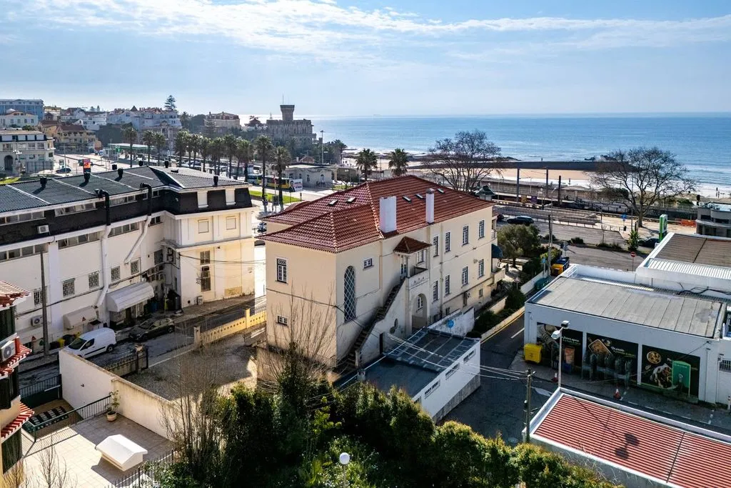 Aerial - Waterfront House with Sea View in Estoril