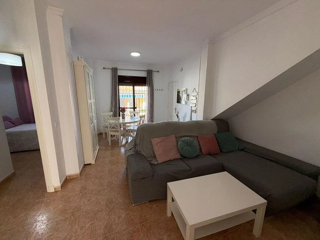 Living Room - 2-Bed Apartment with Terrace in Chipiona