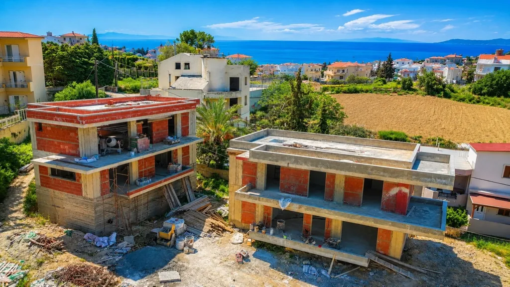Vue aérienne - Modern Villa with Private Pool in Heraklion