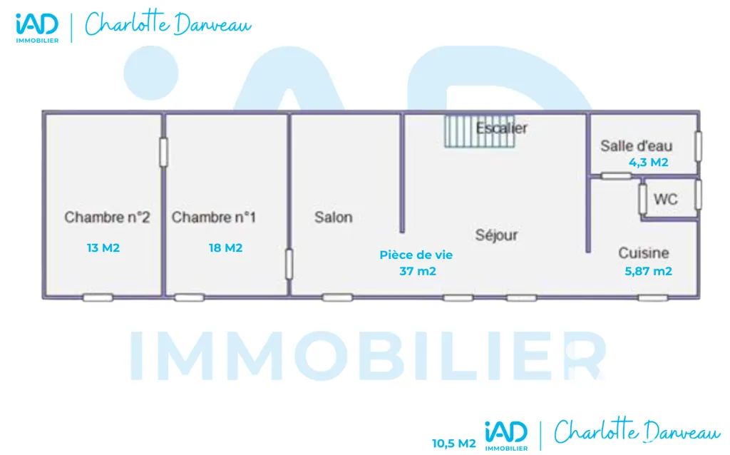 Floor Plan - Longère to Renovate in Normandy Countryside