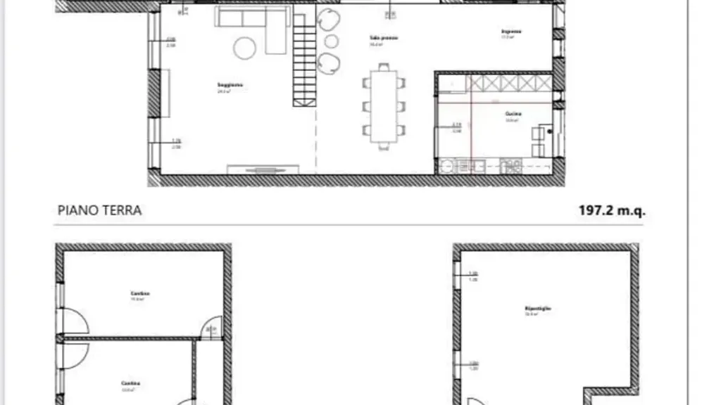 Plan - New Villa with Garden in Monza