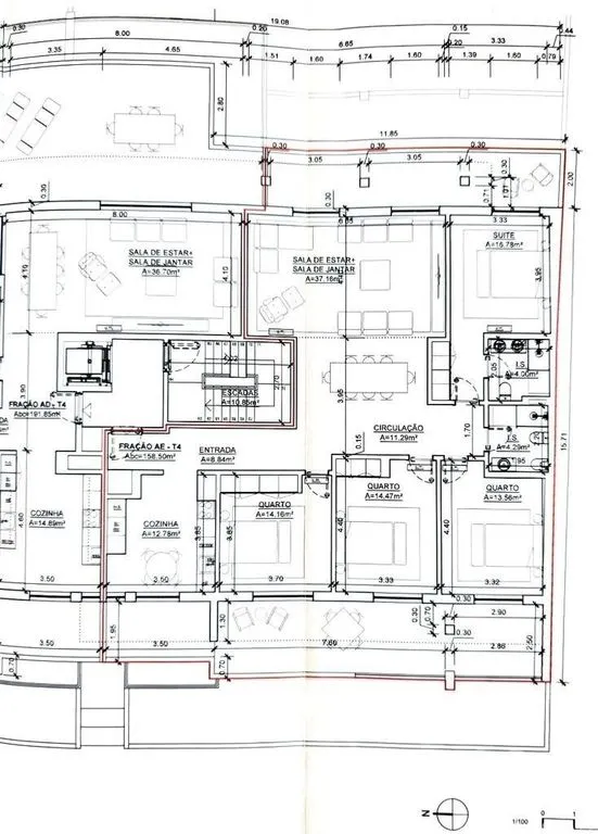 Planimetria - Luxury Apartment with Balconies in Bombarral