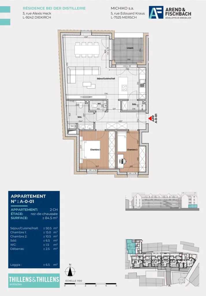 Floor Plan - Apartment with Loggia in Diekirch