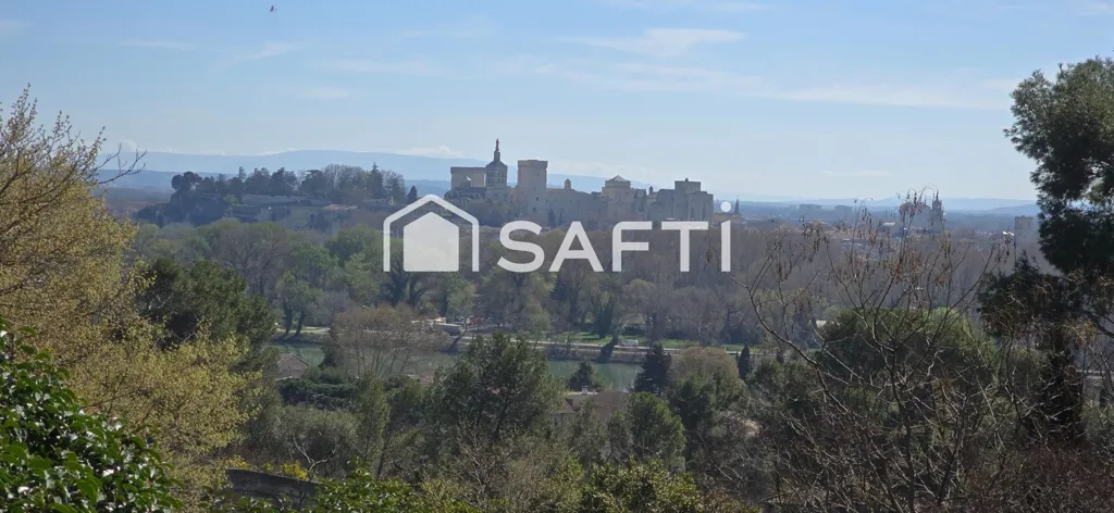Architectural Villa with Palais des Papes View