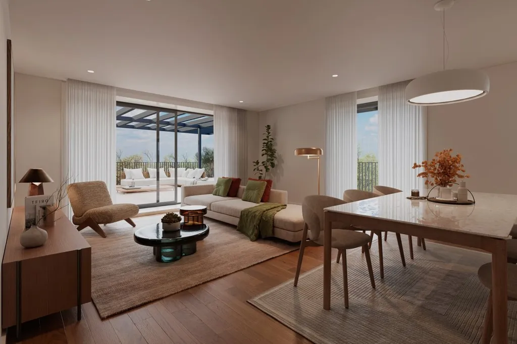 Dining Room - Three-Bedroom City View Apartment in Porto