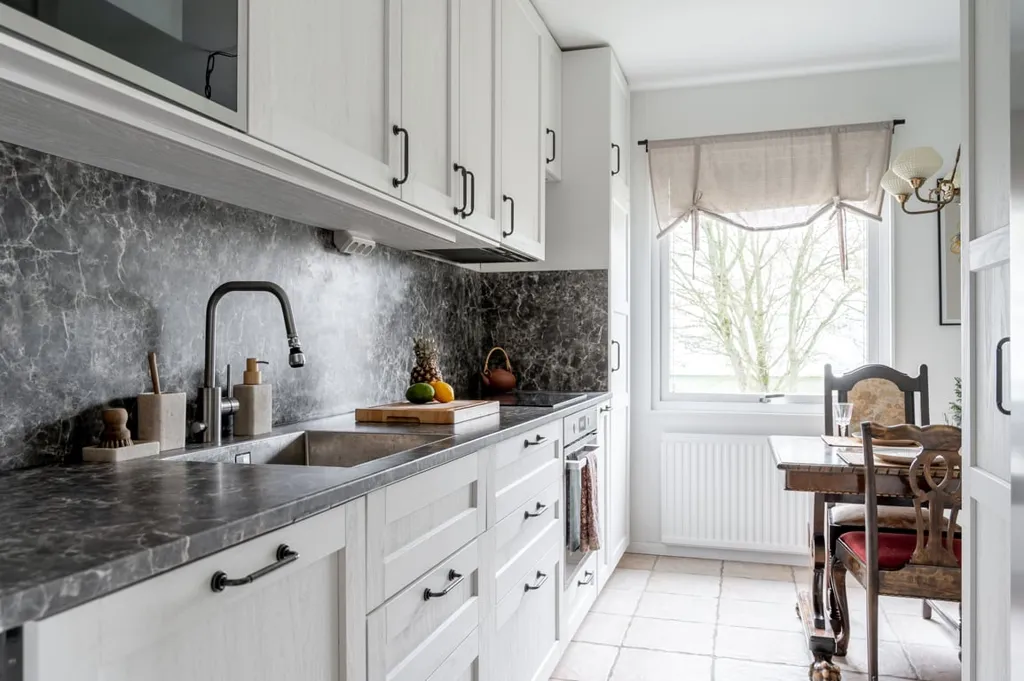 Cucina - Apartment with Glass Balcony in Helsingborg