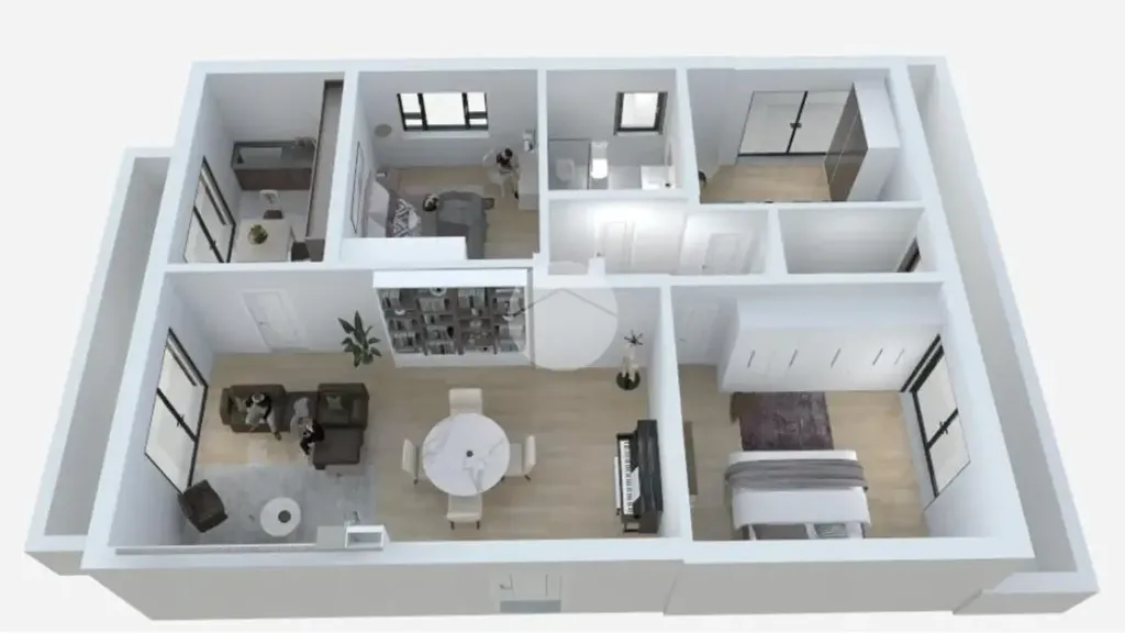 Plan - Spacious Apartment with Balcony in Terni