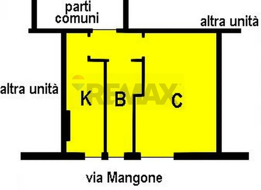 Planimetria - Spacious Studio in Central Milan