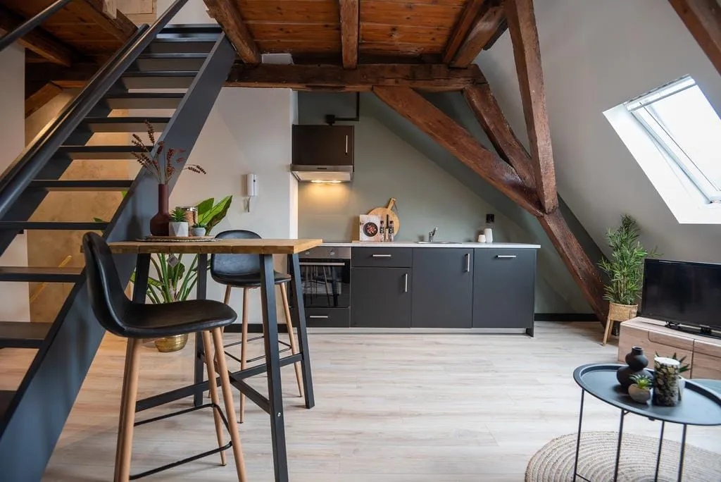 Séjour - Characterful Apartment with Skylight in City Centre