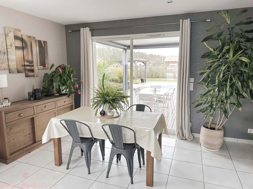 Sala da pranzo - Penthouse with Pool in Carcans