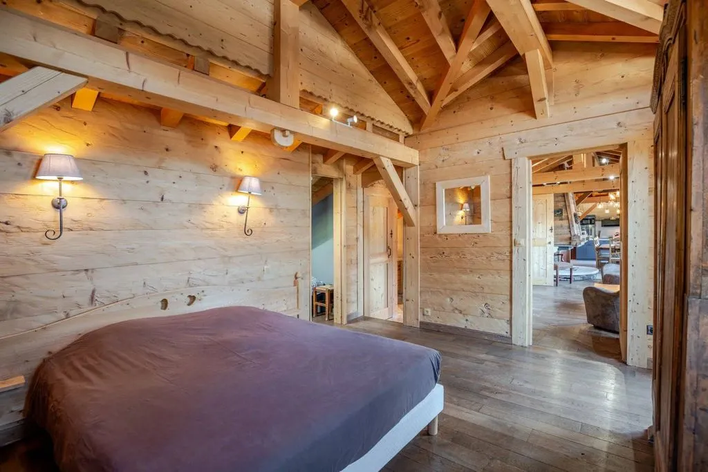 Chambres - Chalet Luxueux avec Vue Montagne à Châtel