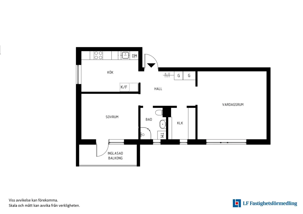 Plan - Renovated Apartment with Balcony in Västerby