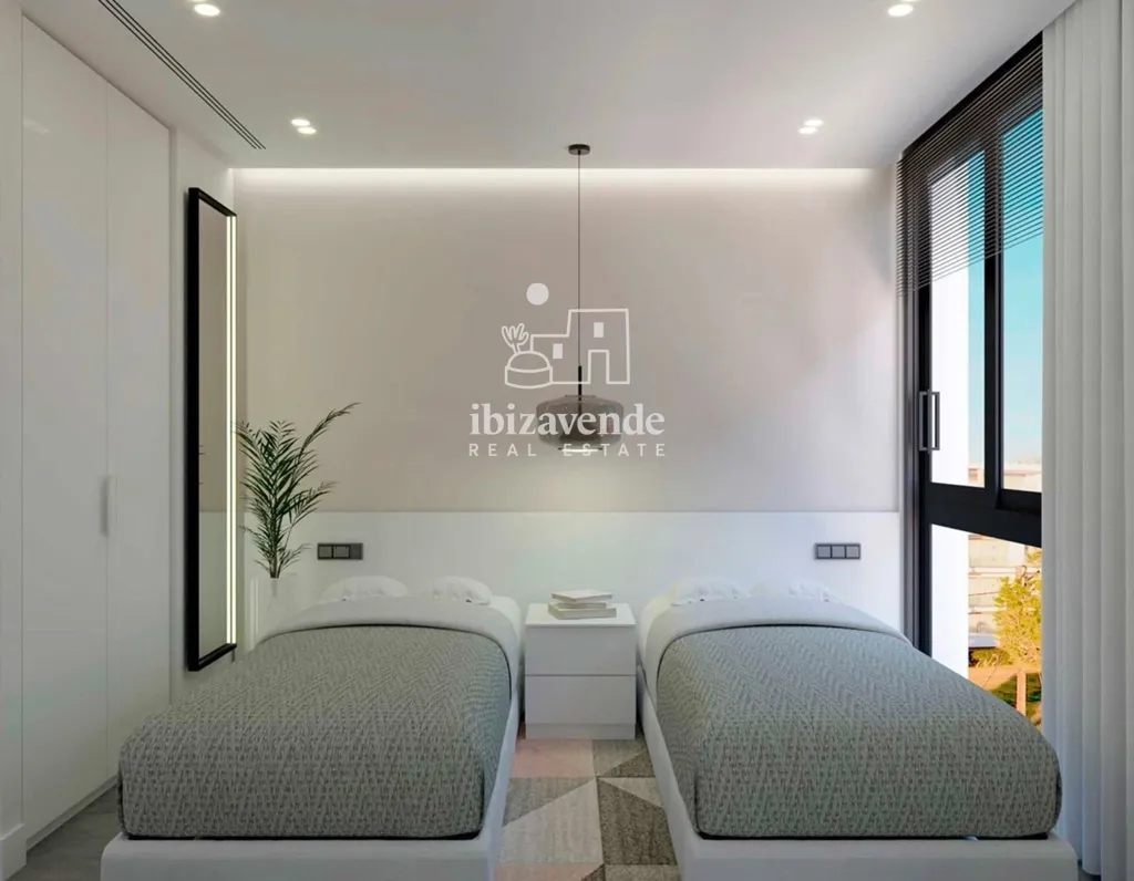 Chambres - New Build Apartment with Sea View in San Antonio