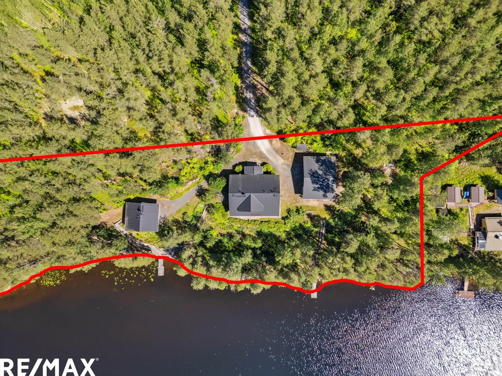 Vista aerea - Geothermal House with Private Beach in Taipalsaari