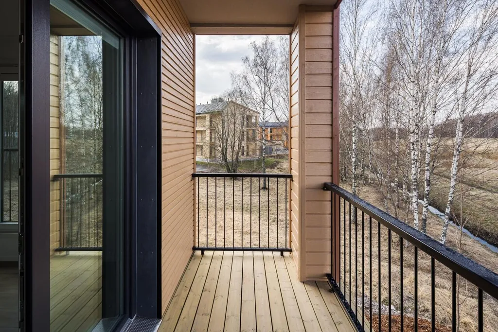 Balcon - Modern Apartment with Balcony in Nöykkiö, Espoo