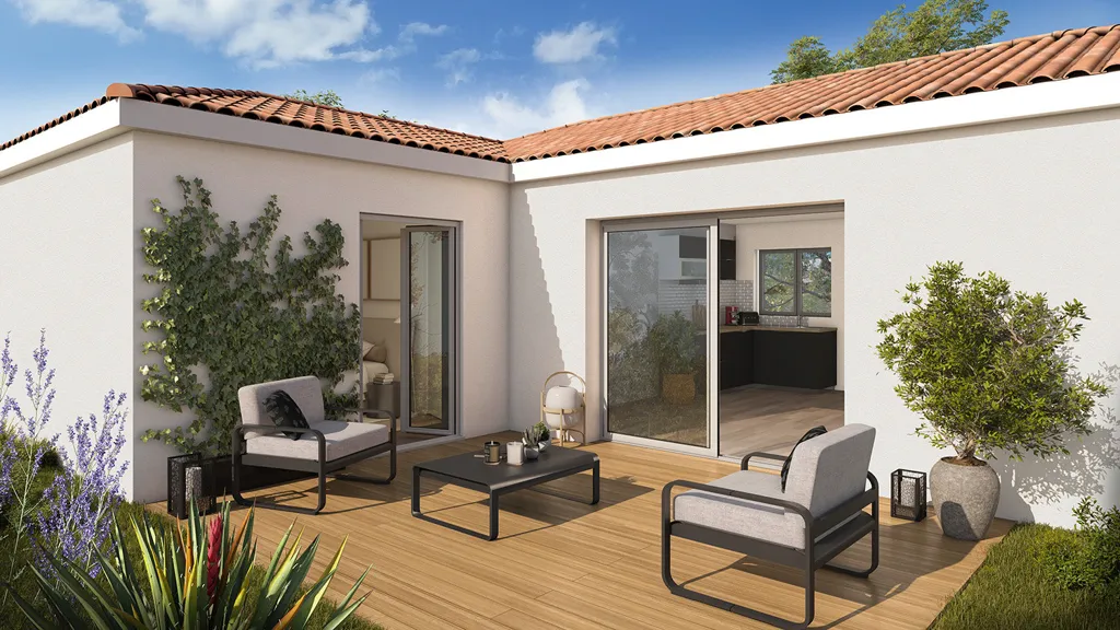 New Bungalow with Garage in Fontvieille