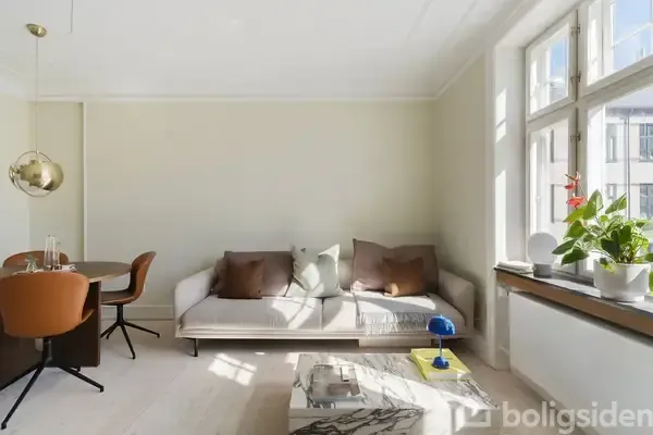 Séjour - Charming Flat with Garden in Frederiksberg C