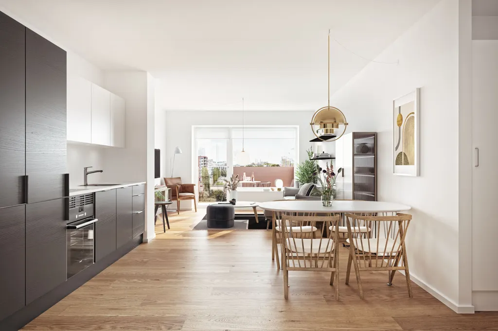 Söögituba - Architect-designed Flat with Terrace in Aalborg