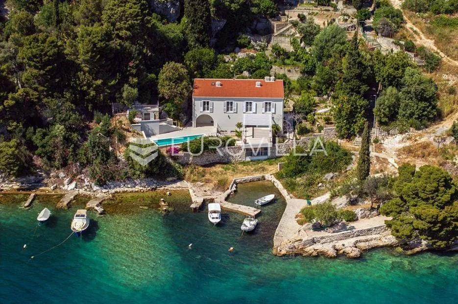 Vue aérienne - Renovated Villa with Private Marina in Trogir