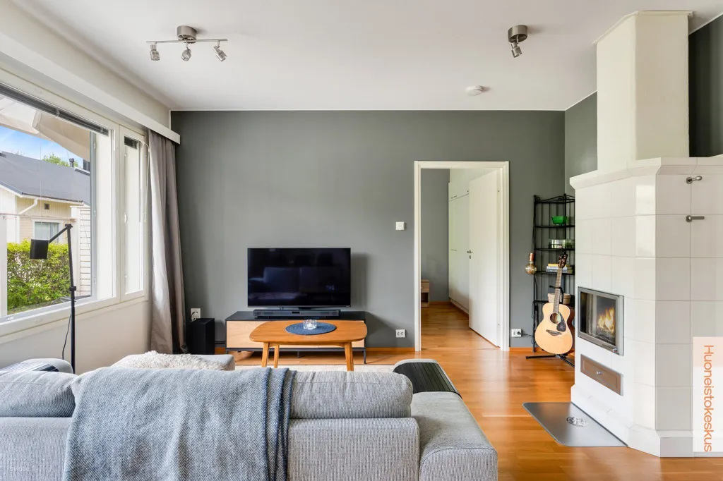 Living Room - Quiet Apartment with Garden in Joensuu