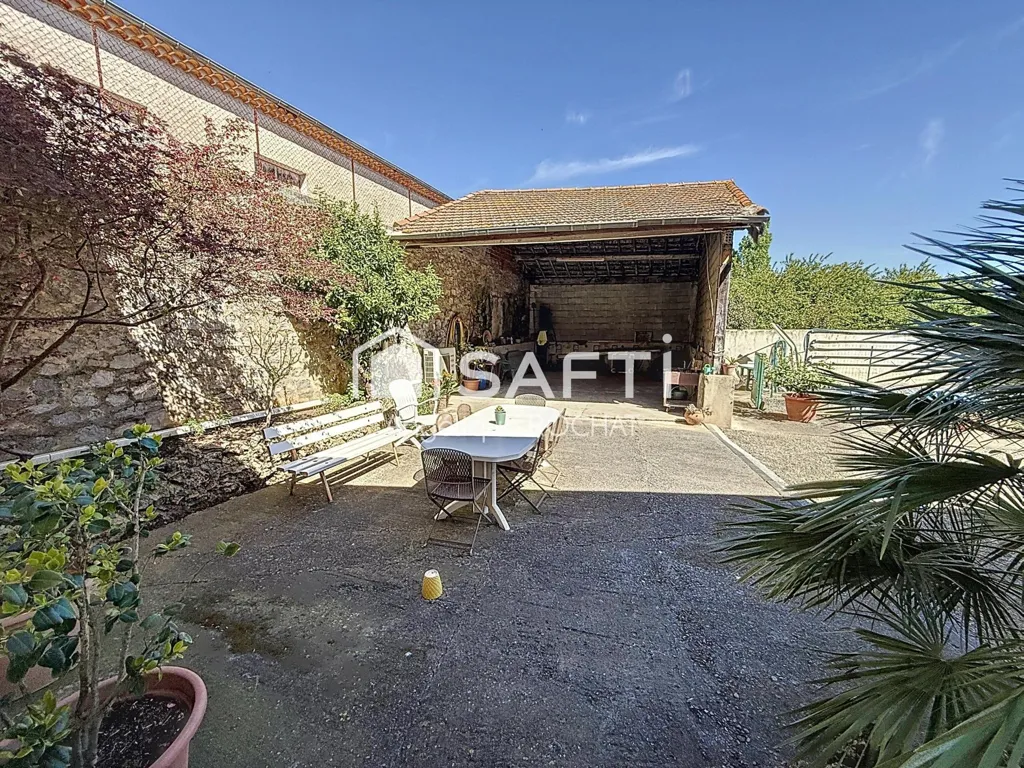 Jardin - Maison Vigneronne avec Piscine à Magalas