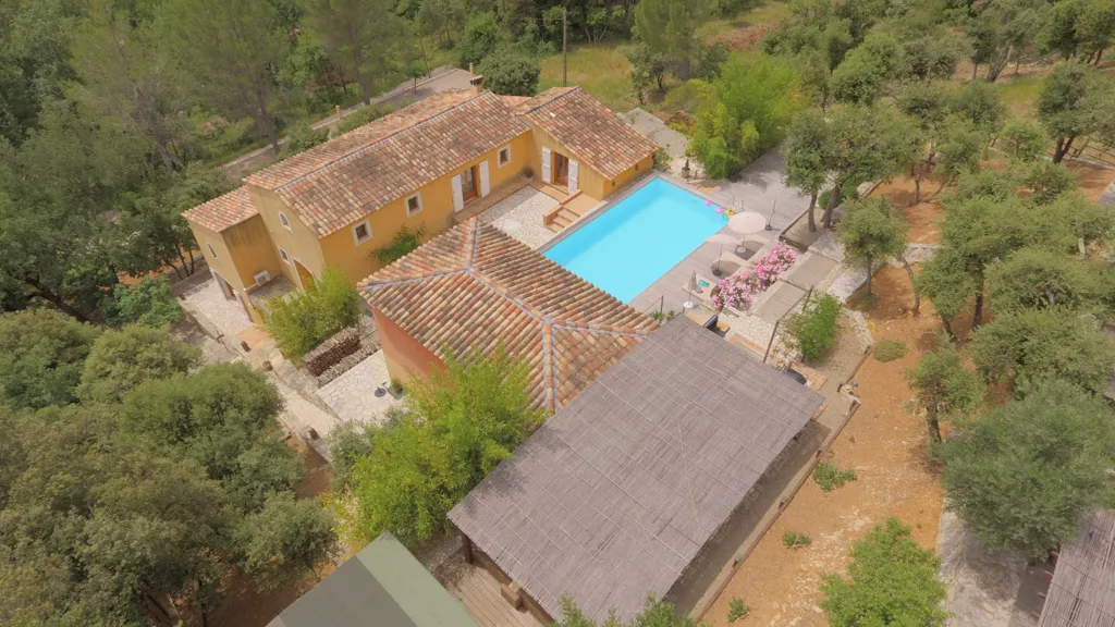Õhuvaade - Provençal Villa with Pool near Lorgues
