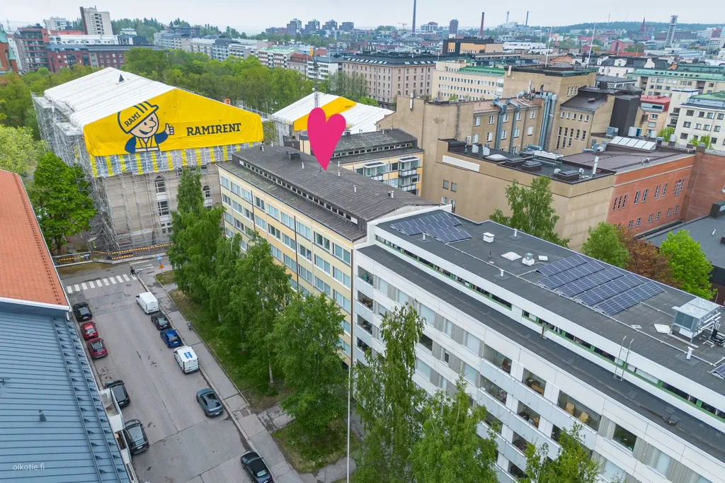 Õhuvaade - Compact Apartment with Central Location in Tampere