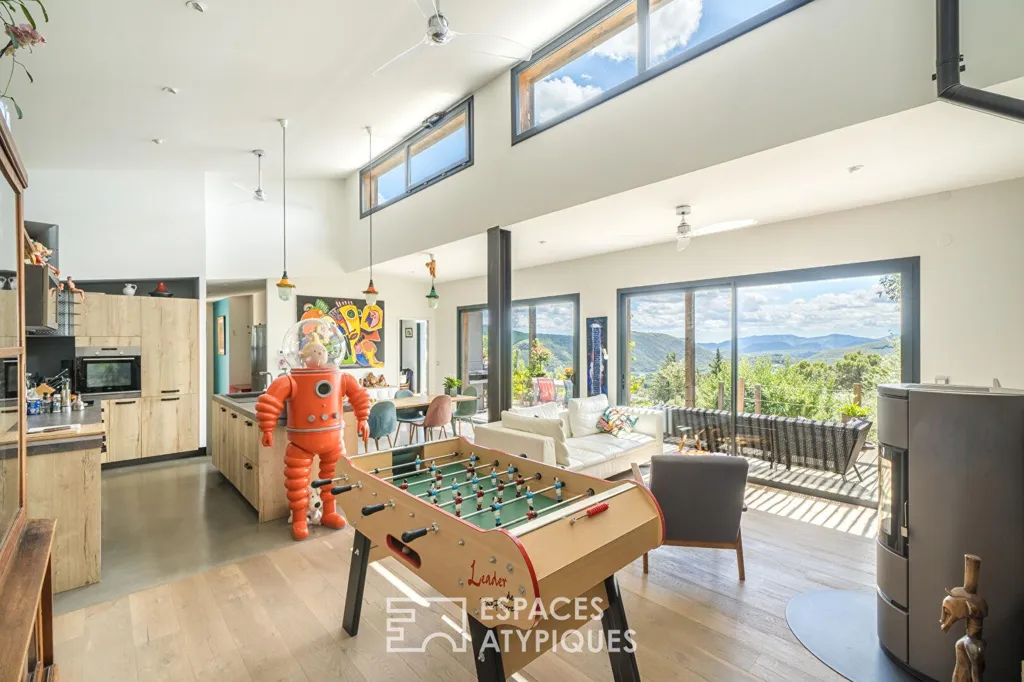 Elutuba - Architectural Villa with Panoramic Views in Lodève