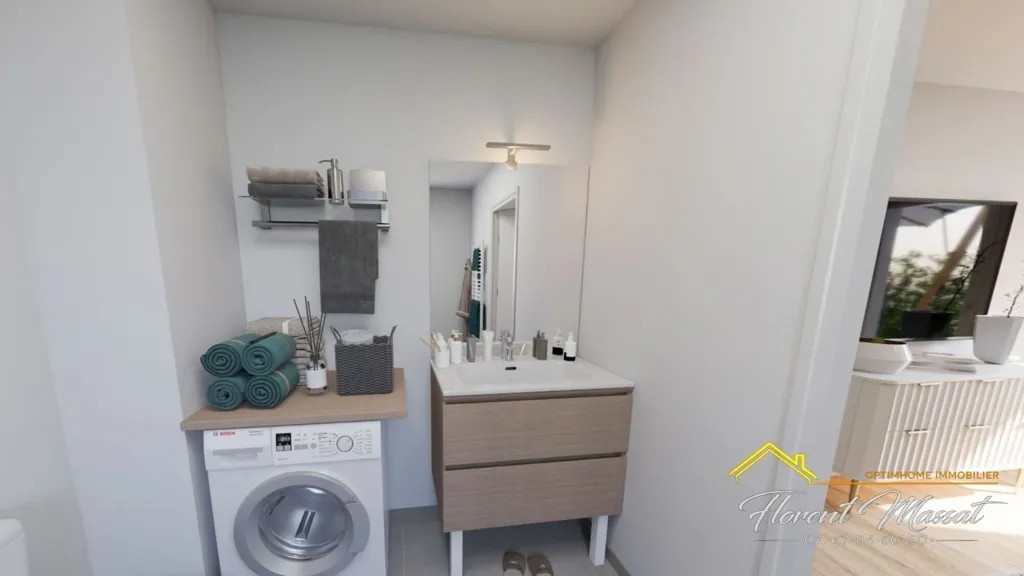 Salles de bain - Appartement avec balcon au sud à Bessières