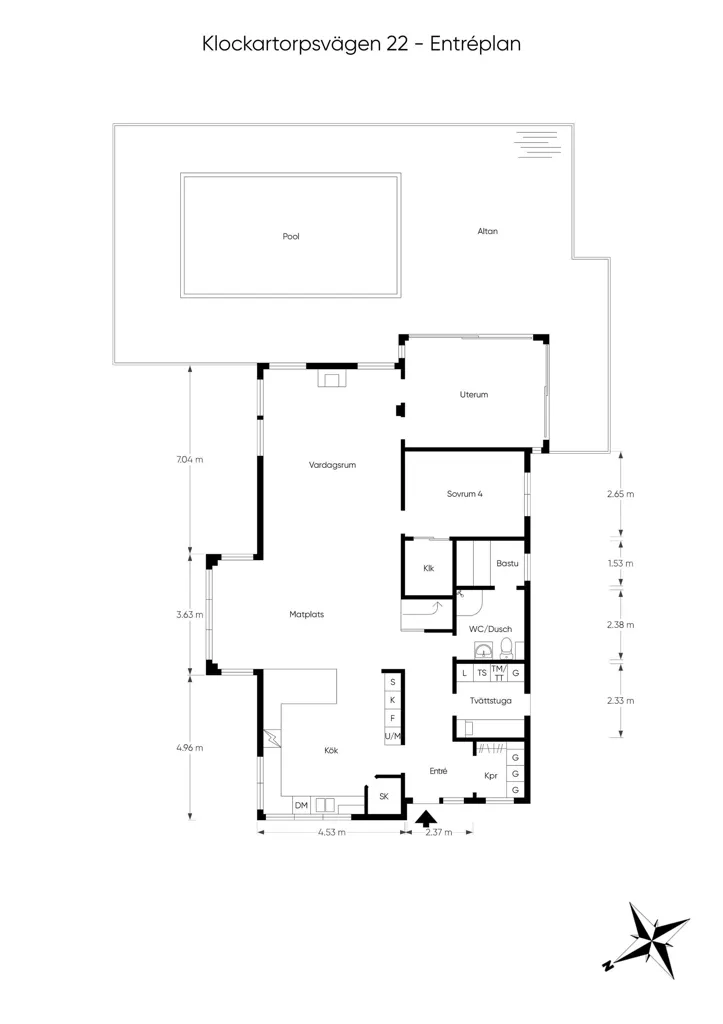 Plaan - Luxury Villa with Pool in Ekängen