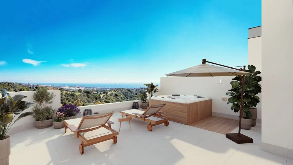 Terrasse - Luxury Apartment with Sea View in Marbella