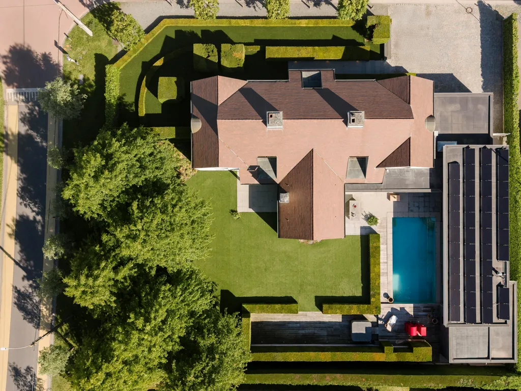 Õhuvaade - Luxury Villa with Pool in Villapark, Waregem