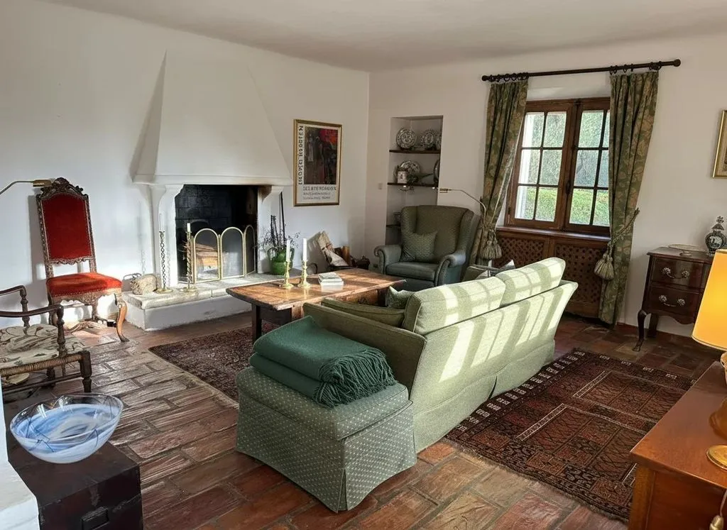 Living Room - Provençal House with Pool in Grasse