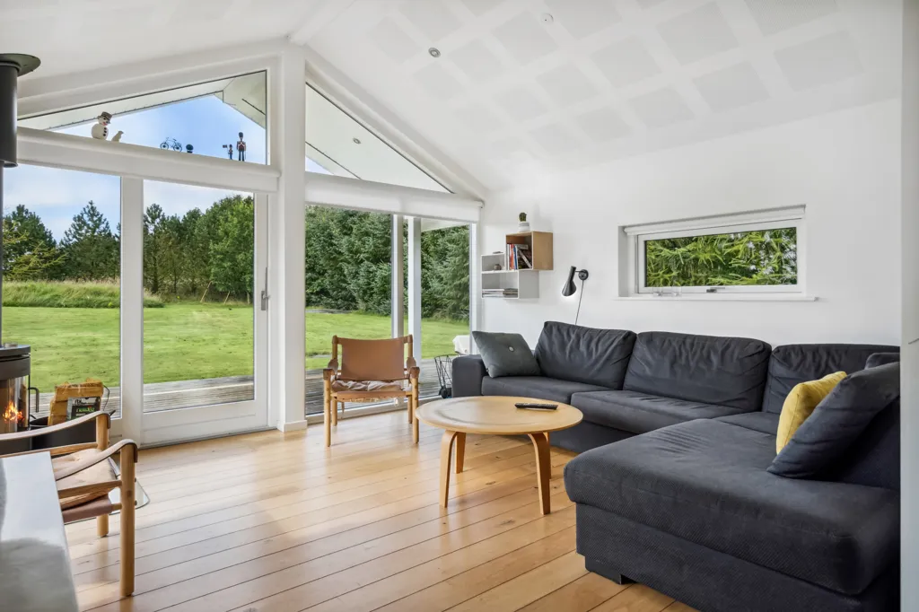 Living Room - Summerhouse with Wellness Area in Ringkøbing