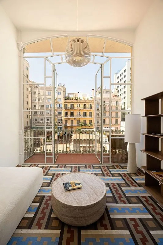 Soggiorno - Furnished Apartment with Terrace in La Dreta de l'Eixample