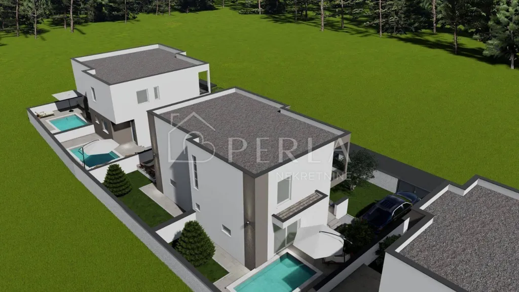 Modern Duplex with Pool near Zadar