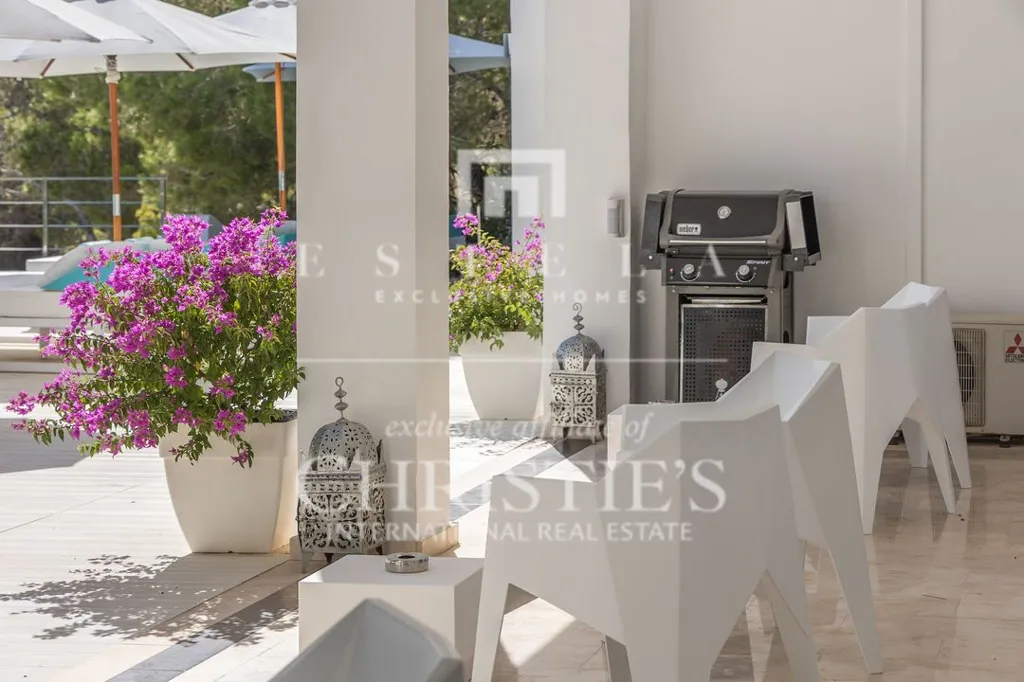 Terrasse - Modern Villa with Sea View in Es Cubells