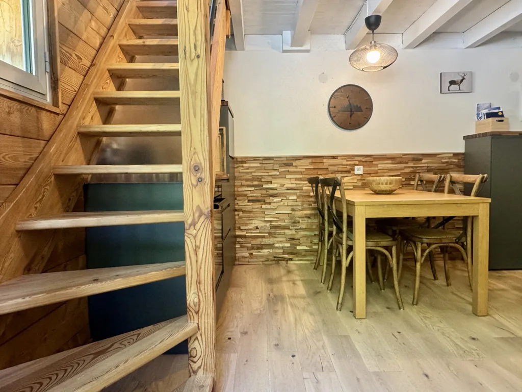 Sala da pranzo - Renovated Duplex with Balcony in Deux Alpes