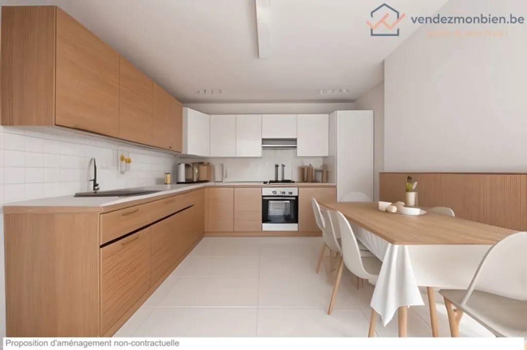 Köök - 3-Bedroom Apartment in Anderlecht