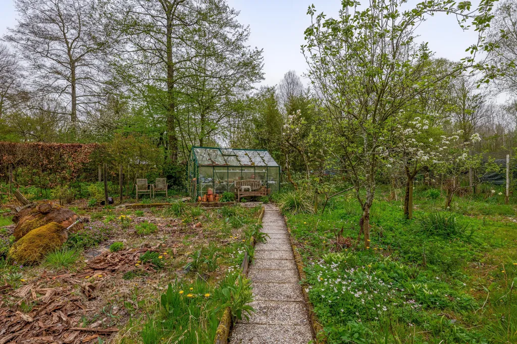 Garden - Country House with Forest View in Deurne