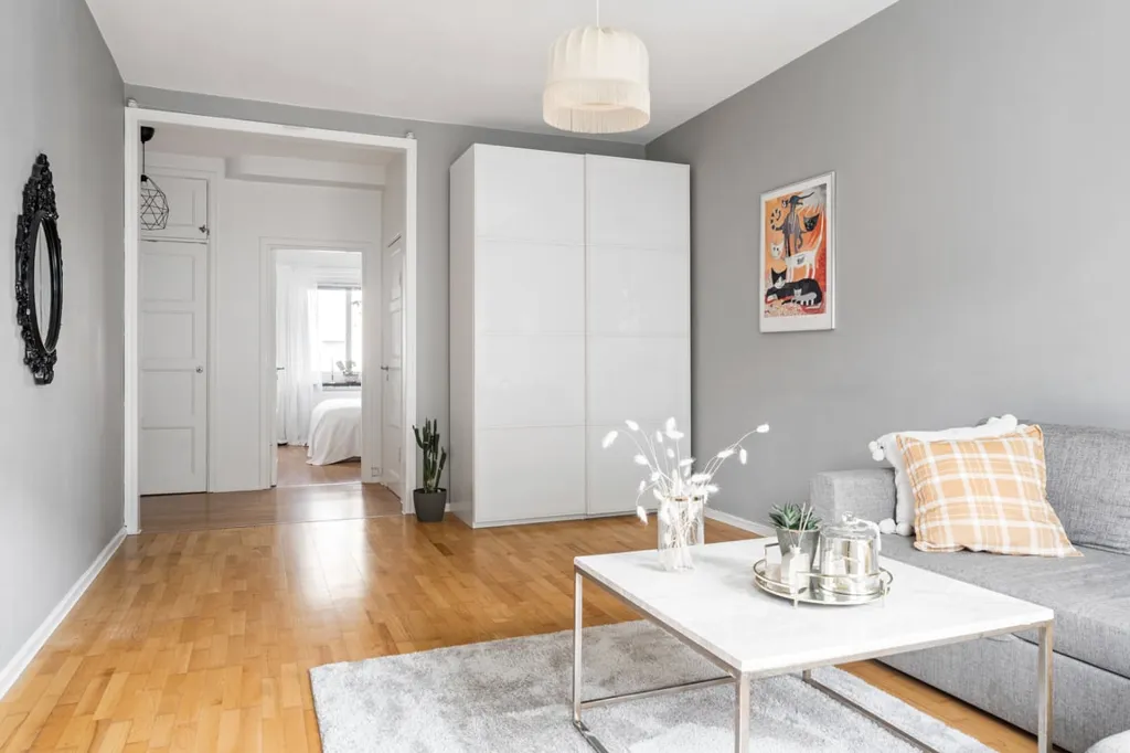 Séjour - Apartment with Original Details in Gothenburg