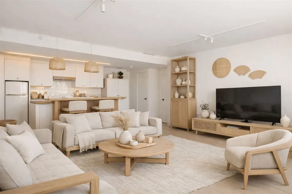 Séjour - Appartement Lumineux avec Parking à Sint-Niklaas