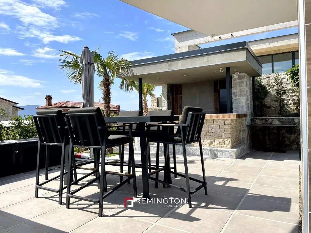 Terrasse - Modern Villa with Pool in Private Resort, Krk