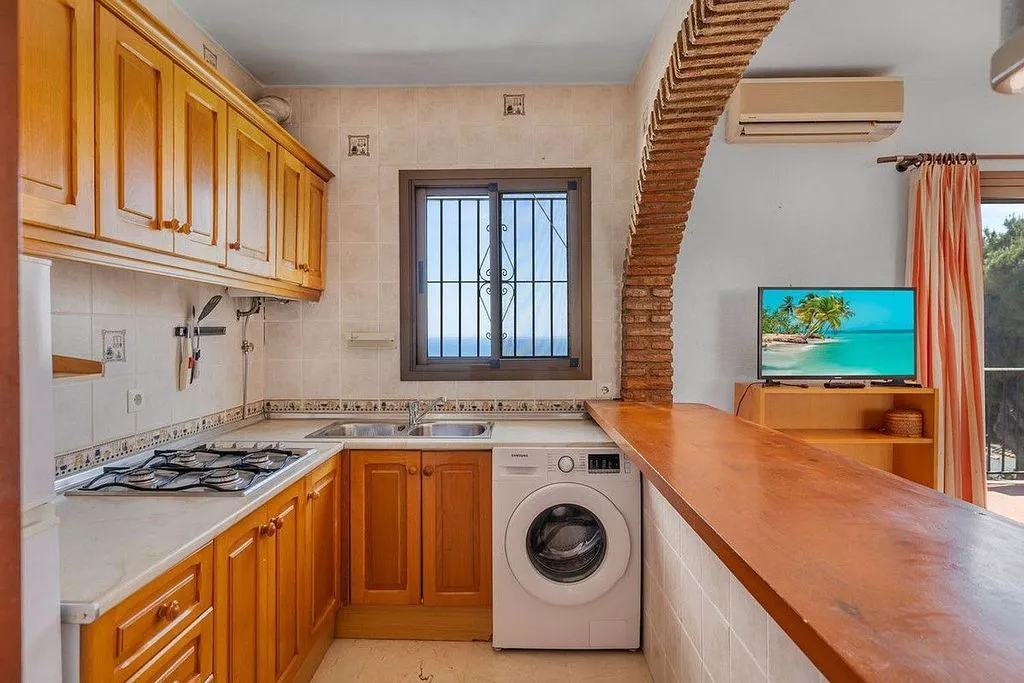 Köök - Apartment with Sea View and Pool in Benalmádena