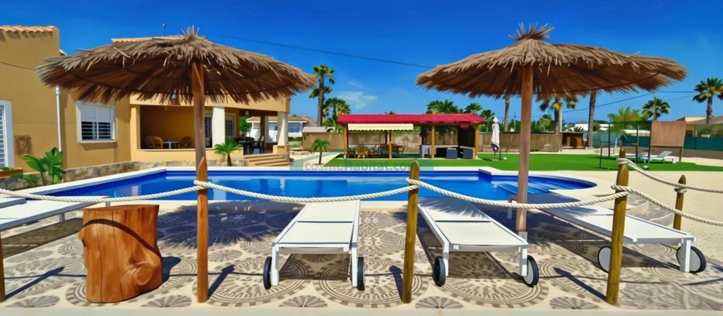 Piscine - Villa with Pool in Rural Elche