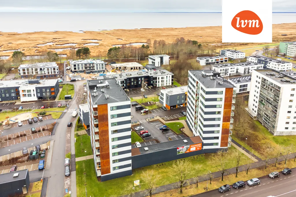 Vue aérienne - Apartment with Balcony in Pärnu City Centre