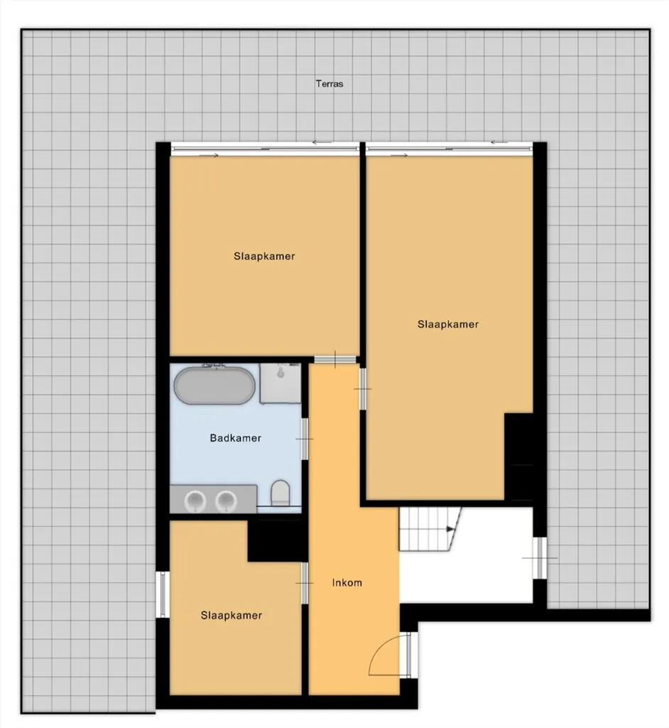 Plan - Penthouse avec Terrasses à Hasselt
